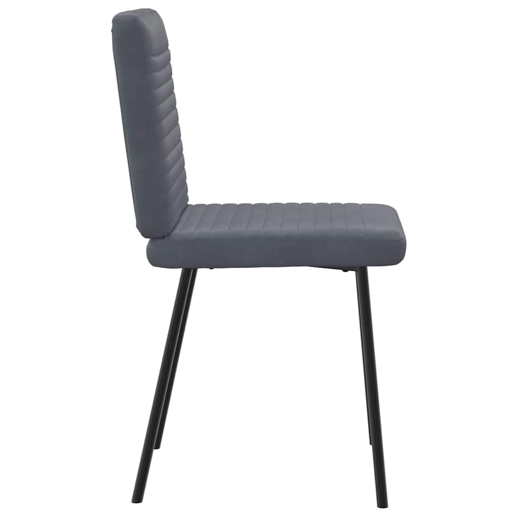 Sedie da Pranzo 4 pz Grigio Scuro in Velluto,Sedie da Pranzo,Sedie da Sala da Pranzo,Sedie da Pranzo Moderne-3315234