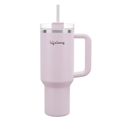 Image of Lifelong Double-Walled Vacuum Insulated Tumbler with Unbreakable Tritan Lid 1200ml | Keeps Drinks Hot for 5 Hours & Cold for 9 Hours | Recycled Stainless Steel, Leakproof Lid & Comfort-Grip Handle