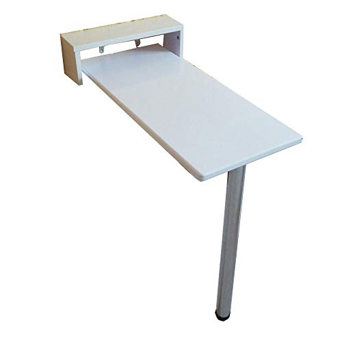 Table pliante murale cuisine bureau informatique enfant blanc MU