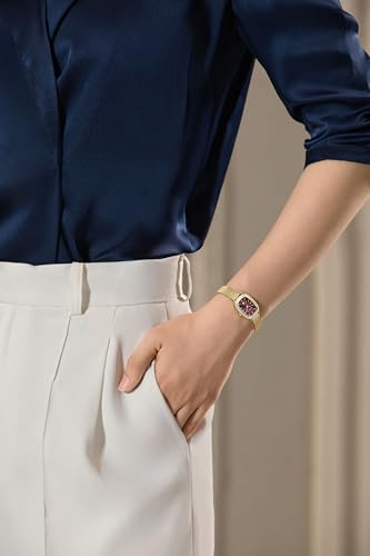 Image of GOLDEN MAPLE Watches for Women, Dainty Gold Watch with Small Stainless Steel Case, Quartz Movement and Water Resistant, Adjustable Mesh Band