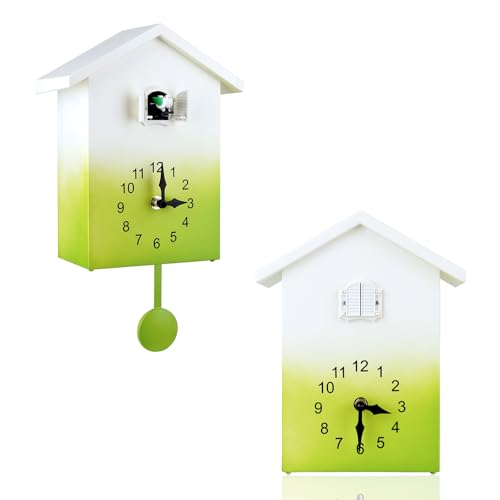 Reloj de pared cucú digital KEYPOWER verde miniatura 1