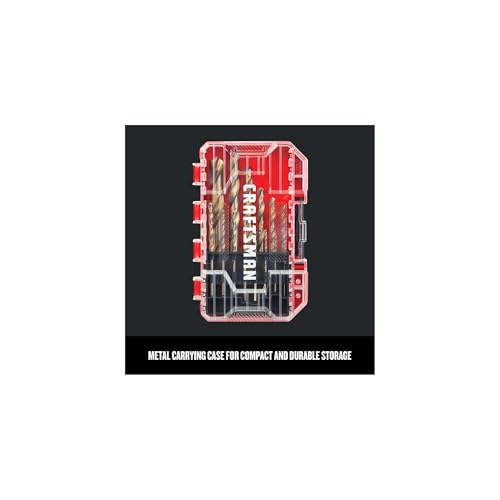 CRAFTSMAN 14-Piece Gold Oxide Drill Bit Set for Wood, Plastic, or Metal (CMAM2214) - Image 6
