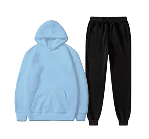Ensemble chaud unisexe Kiioouu pour stopper le froid avec sweat à capuche et pantalon XL
