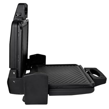 Silva Homeline KG 2410 Kontaktgriller – 1700W, Antihaftbeschichtete Grillplatten, Grillfläche 20,3 x 30,3 cm, 2 Thermostatregler, Schwarz – Bild 6