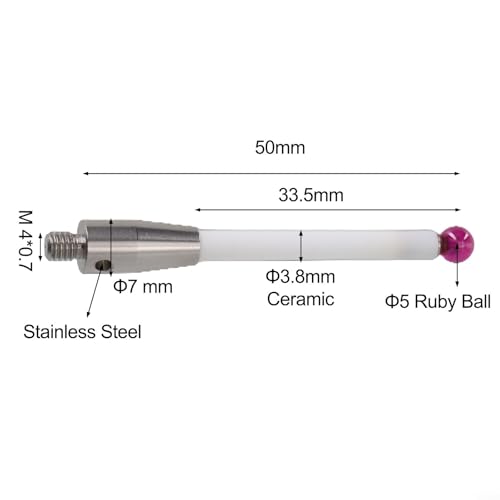 Stylets filetés avec poignées céramique A-5003-0235 pour MMT - 4