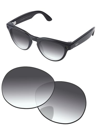 Image of Replacement Lenses for Ray-Ban Meta Headliner RW4009 & RW4013 50mm AI Glasses - Photochromic, Anti Blue Light Lens