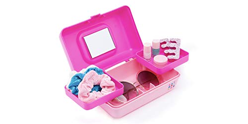 Image of Caboodles Pretty In Petite - Forever Fun Makeup Organizer Compact Carrying Cosmetic Case, Pink Over Rose, 1 count