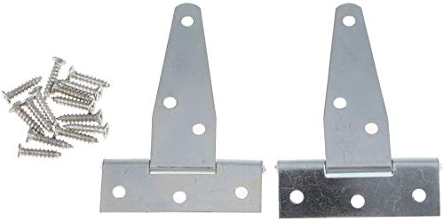 FANZIFAN 2 pcs T-Bisagras, Shed Puerta de Bisagra, Negro Hierro Forjado Heavy Duty inoxidables Puerta del Granero Puertas Bisagras para Puerta Shed Fence Doors Ventana Jardín de Almacenamiento