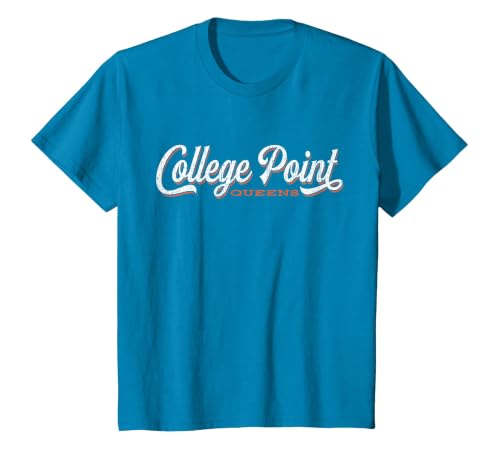 College Point Queens New York T-Shirt T-Shirt, Youth, Sapphire Blue, X-Small