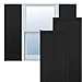 Ekena Millwork TFP001CP18X065BL True Fit PVC Cedar Park Fixed Mount Shutters, 18"W x 65"H, Black