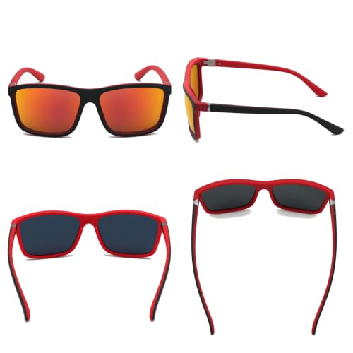 Image of Men's Sports Polarized Sunglasses Square Frame Glasses NP1007