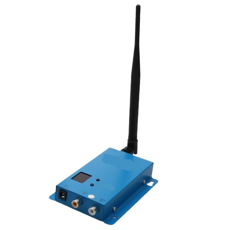 Modulo Ricetrasmittente Audio Video 12CH 1.5G 1.5W | DC12V 400mA/250mA,con antenna,per videosorveglianza e modello(Only receiver)