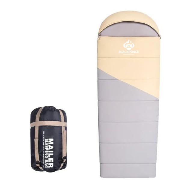Bolsa de dormir sobre con capucha – Ligera, resistente al agua, 7 ft 3 in × 2 ft 7 in, portátil para camping y senderismo, calor para todas las estaciones, 2.65 lbs miniatura 1