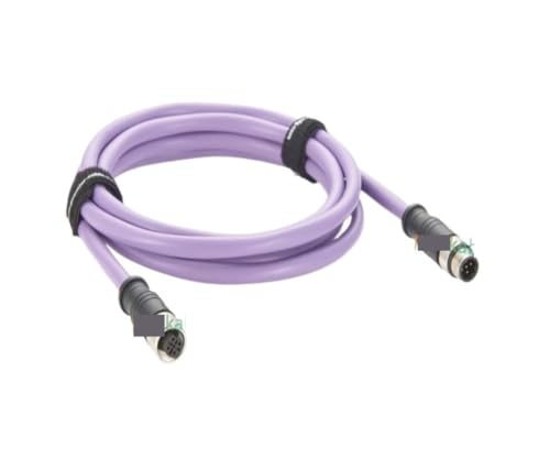 Cable M12 de 5 metros para extensión de sensores industriales y redes de bus