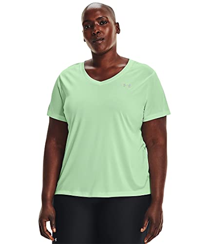 Image of Under Armour Plus Size Tech Solid Short Sleeve V-Neck