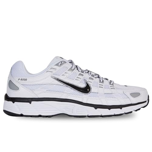 Nike P-6000 Shoes (CD6404-105, White/Metallic Silver/Flat Silver/Black)2