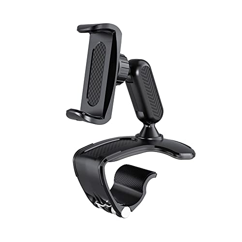 ComPDCVD Soporte Móvil para Coche Soporte para Teléfono Salpicadero de Coche Soporte de Teléfono Giratorio de 360 Grados Adecuado para Teléfonos Inteligentes de 4-7 Pulgadas - Negro Cover