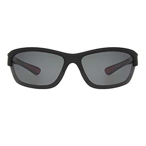 DOCKERS Men's Blake Sunglasses Polarized Wrap, Black, 57mm2