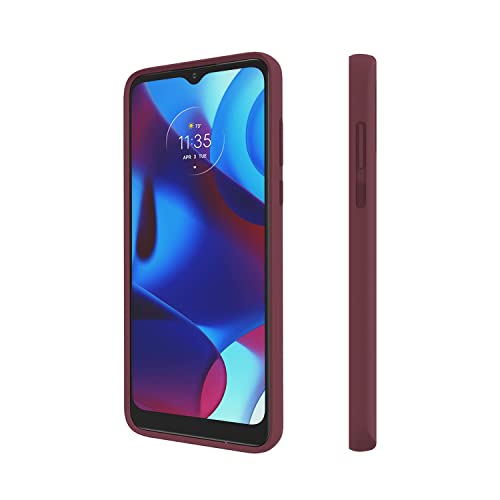 Image of Motorola Moto G Pure (2021) Protective Case- Precision fit, Stylish Shock Absorbing Phone Cases - Marsala /Wine Red