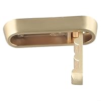 babominimer Wall Mounted Coat Hook Aluminium Alloy Bathroom Towel Hook for Clothes Hats Robes Space Saving Organizer with Modern Design to Install for Home Office(Gold)