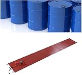 NZVZGKTNTW Ölfass Heizung Metal 53/55 Gallonen Metall-Fass-Eimerheizung, Silikon-Honigöl-Fassheizung, Elektrisches Wärmewickel-Heizkissen, Mit Flexibler Temperaturregelung(86x20CM/34x8IN)