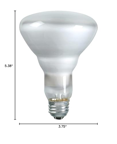 Image of PHILIPS 65W BR-30 Reflector Flood Light Bulb, E26 Medium Base, 620 Lumens, Indoor, 12 Pack