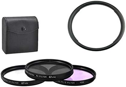 Xit 67mm 3-Pieces Filter Kit UV, CPL, FLD + Bower 67mm Ring Adapter for Canon PowerShot SX70 SX60 SX50 SX40 SX540 SX530 SX520 HS SX30 SX20 SX10