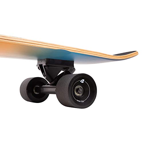 Retrospec Zed Longboard Skateboard Complete Cruiser | Bamboo & Canadian Maple Wood Cruiser W/ Reverse Kingpin Trucks For Commuting, Cruising, Carving & Downhill Riding #TOP2