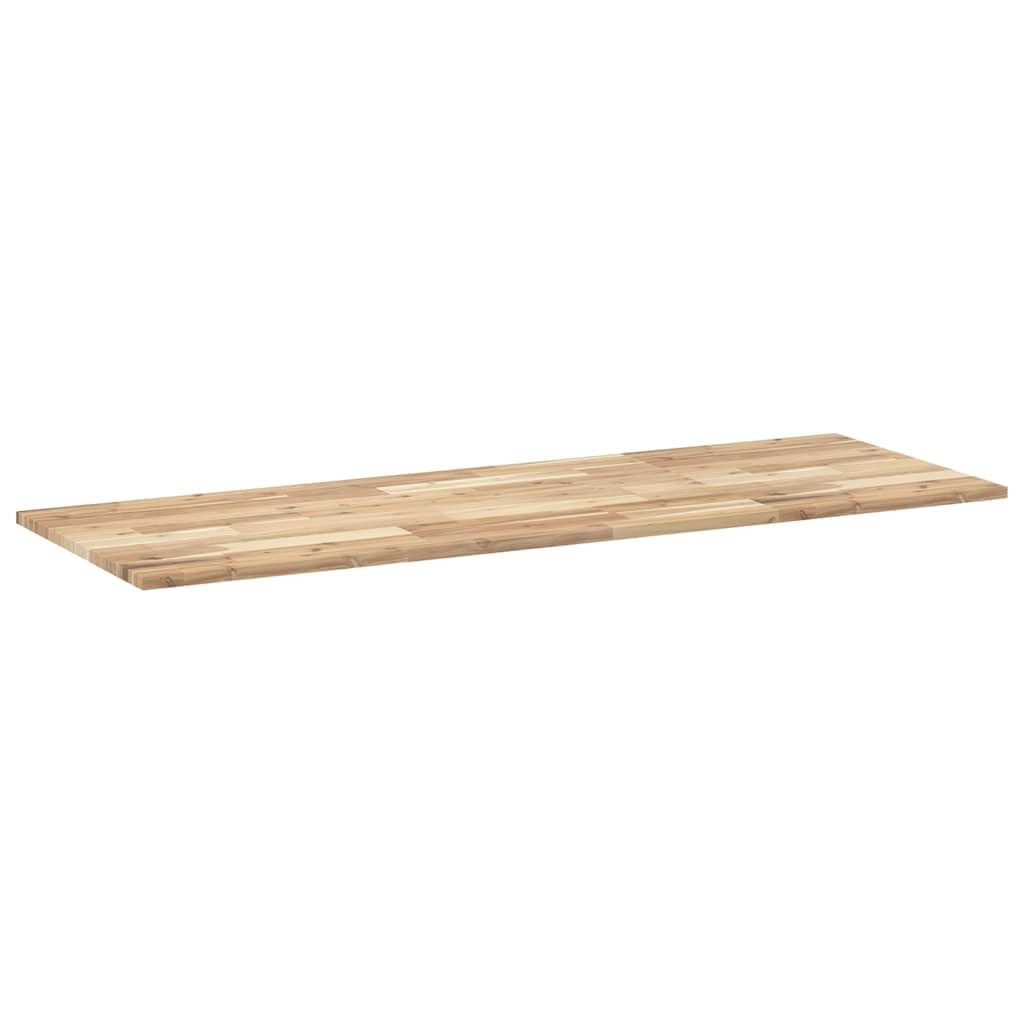 vidaXL Tablero Escritorio Madera Maciza Acacia sin Tratar 140x50x2 cm, encimera, encimera de baño, encimera de Garaje, encimera de Cocina