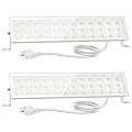 Onforu LED Shop Lights for Workshop,90W 10000lm LED Work Lights for Garage, 6500K Daylight White Ultra Bright Plug in Outdoor Light,2Pack IP66 Waterproof Lighting for Warehouses