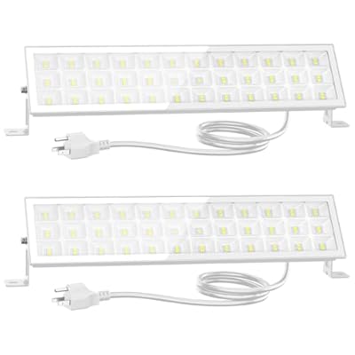 Onforu LED Shop Lights for Workshop,90W 10000lm LED Work Lights for Garage, 6500K Daylight White Ultra Bright Plug in Outdoor Light,2Pack IP66 Waterproof Lighting for Warehouses