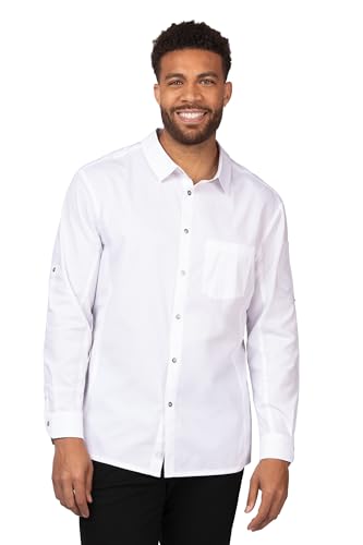 Chef Works Mens Seville Shirt with Mesh Panels