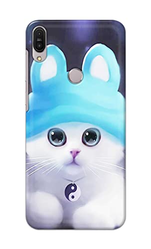 Image of Chinese Cutie Kitten Cat Big Eyes Lovely Girl Ears Hard Back Case Cover for Asus Zenfone Max Pro (M1) ZB601KL / ZB602KL (5.99 inch) Back Cover -(J5) VNS2221