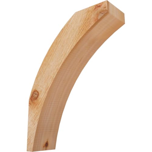 Ekena Millwork BRC04X12X16THR00RWR 4"W x 12"D x 16"H Thorton Rough Sawn Knee Brace, Western Red Cedar