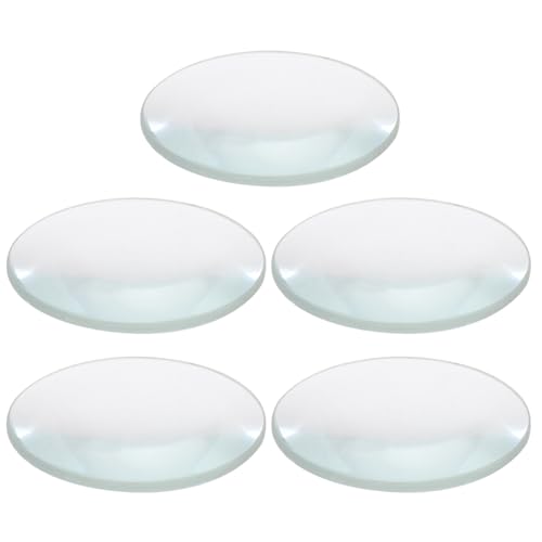 Lentille en verre optique non montee double convexe 50 mm a haute transparence