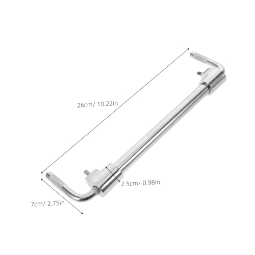 Abrazadera para cowbell de alta resistencia para baterías, con ajuste preciso de ángulo y altura, accesorio metálico para batería de gira y actuación miniatura 2
