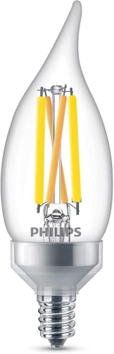 Image of PHILIPS LED 75W BA11 E12 or E26 Adapter Base 3-Pack Ultra Definition Daylight (5000K) 700 Lumen (5.5W = 75W) Dimmable Flicker-Free Candelabra Light Bulbs