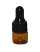 50Pcs Mini 1ML Empty Refillable Amber Glass Essential Oil Bottles Perfume Cosmetic Liquid Aromatherapy Lotion Sample Storage Containers Vials Jars with Eye Dropper Dispenser, Black Screw Cap