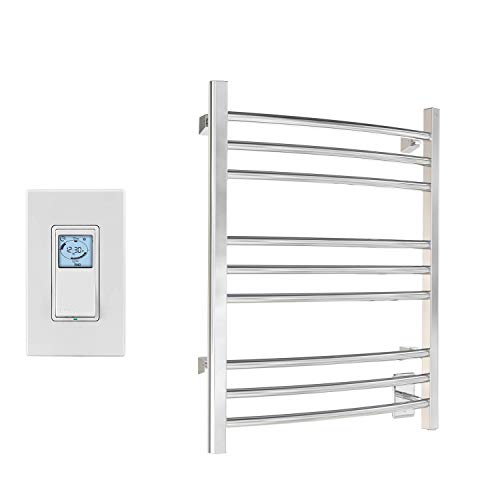 WarmlyYours Riviera Elektrischer Handtuchwärmer, 9 Stangen Cover