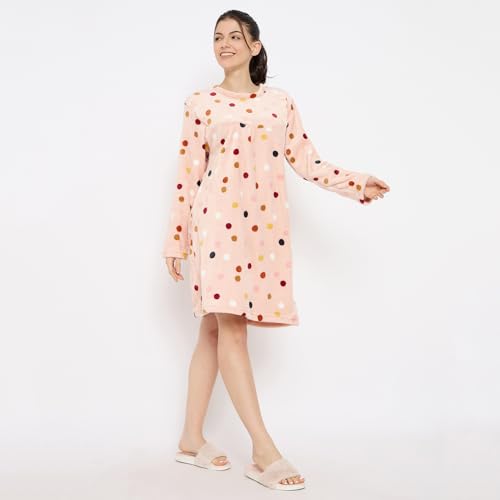 Image of CAMEY Women's Printed Nightgown, Long Sleeves, Nighty