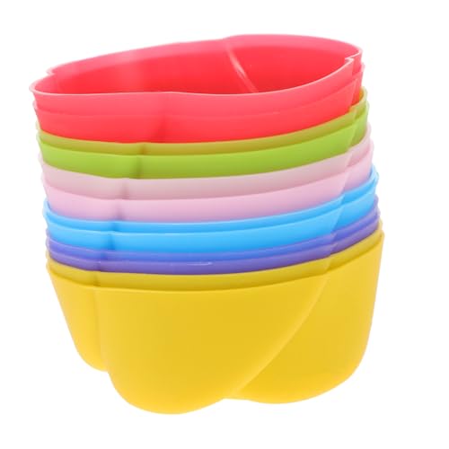 KICHOUSE 12 Piezas Silicona Forma de Rosa para Decorar Pasteles Utensilios para Hornear Muffins y Gelatina Colores Aleatorios Color Aleatorio