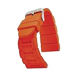 Alpine Sport - Correa de reloj de silicona acolchada gruesa impermeable – Correa de goma para relojes grandes – colores surtidos – 26 mm, 28 mm y 30 mm