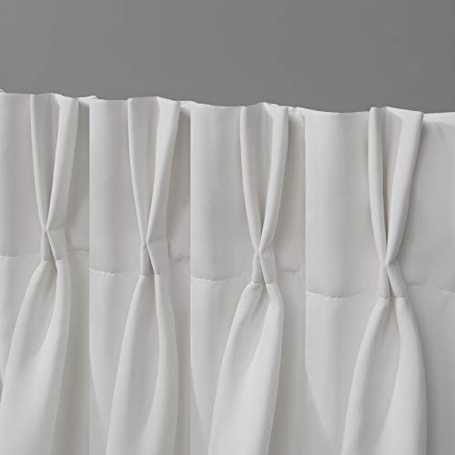Exclusive Home Curtains Sateen Woven Blackout Pinch Pleat Top Panel Pair, Vanilla, 30x63, 2 Piece, W 29.9" x L 63" (2 Panels) - Image 3