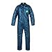 Coverall with Elastic Waist, Zipper Closure, Polypropylene, Blue, Size 4X-Large, C8412 (Pack of 25)