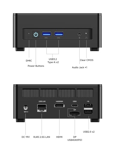 Image of MINISFORUM DeskMini UM690L Slim Mini PC AMD Ryzen 9 6900HX Small PC, 16GB LPDDR5 RAM+1TB PCIe4.0 SSD, HDMI /DP /USB4 Outputs, 2.5G LAN, WiFi 6E, 4xUSB Port AMD Radeon 680M Graphics Small Form Factor