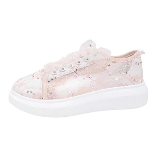 Chaussures de course et de sport brodées légères en tissu - 4