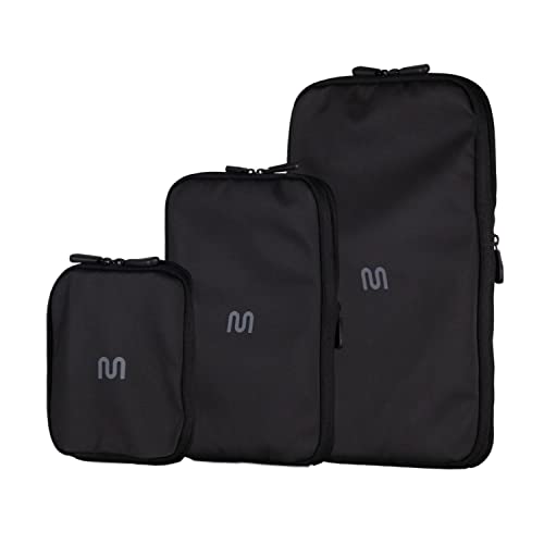 onemate Packing Cubes mit Kompressionsfunktion Packwürfel für Rucksack und Koffer Packtaschen aus recycelten Plastikflaschen federleicht & wasserdicht