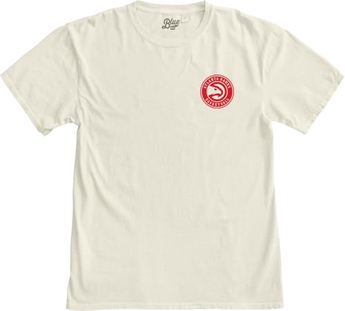 Image of Blue 84 NBA Unisex-Adult NBA Officially Licensed T-Shirt Ringspun Front /Back Ivory