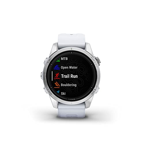 Image of Garmin epix Pro (Gen 2), 42mm, High Performance Smartwatch, Advanced Training Technology, Built-in Flashlight, Whitestone