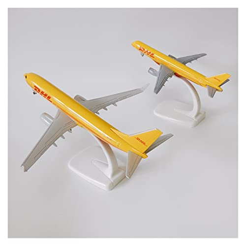 Modelo de avión Boeing 737 757 B737 B757 DHL coleccionable fundido a presión con ruedas móviles 8